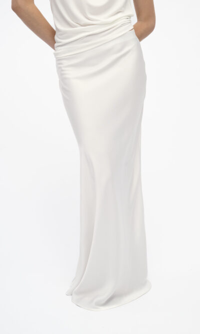Alternative view of MANON S26 SKIRT white