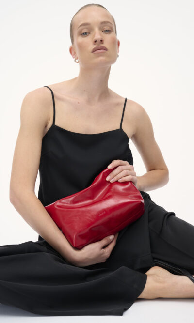 Alternative view of BAROLO BAG lipstick red