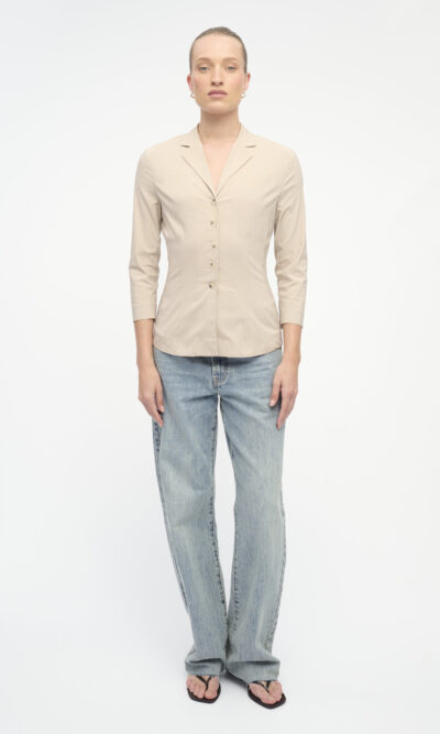Alternative view of DONATELLA JACKET stone
